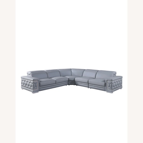 Used Favo Italian Leather Match Sectional for sale on AptDeco