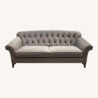 Arhaus Preston Dark Gray Velvet 3+ Seater Sofa