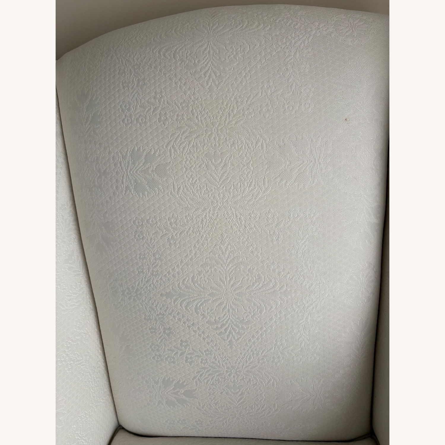 Two Ethan Allen Cream Fabric Accent Chairs - image-2