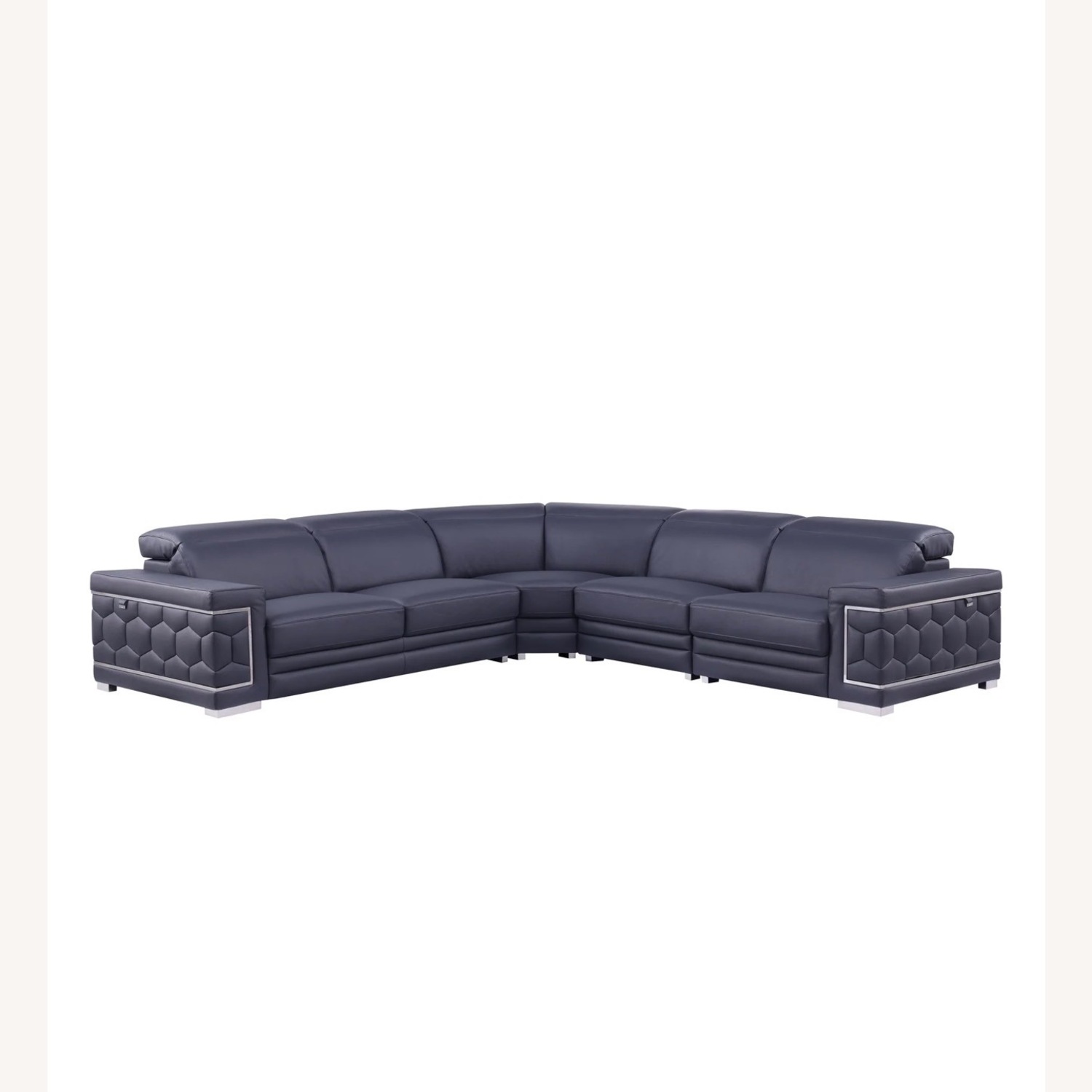 Favo Italian Leather Match Sectional - image-1