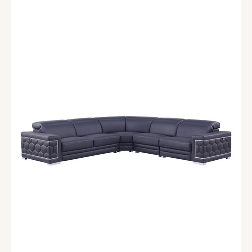 Used Favo Italian Leather Match Sectional for sale on AptDeco