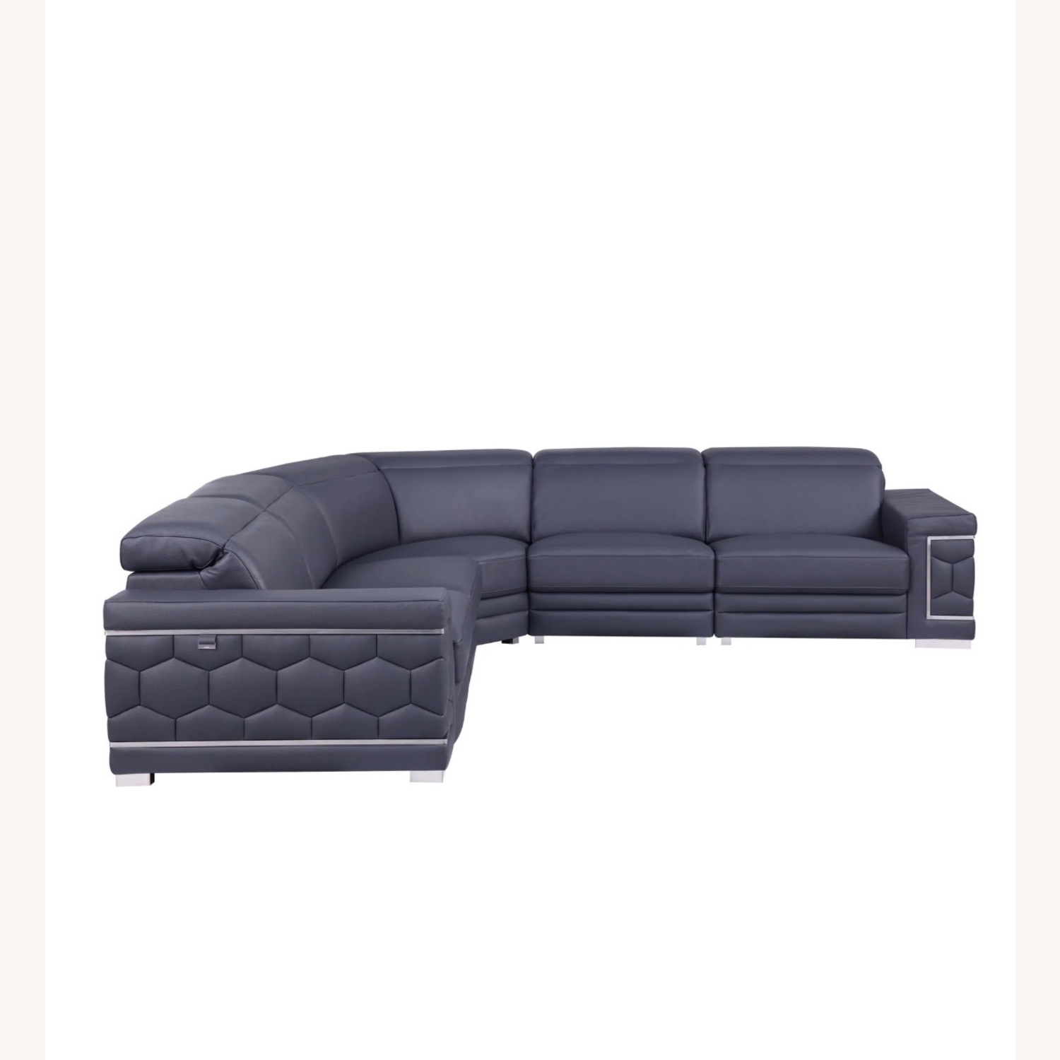 Favo Italian Leather Match Sectional - image-2
