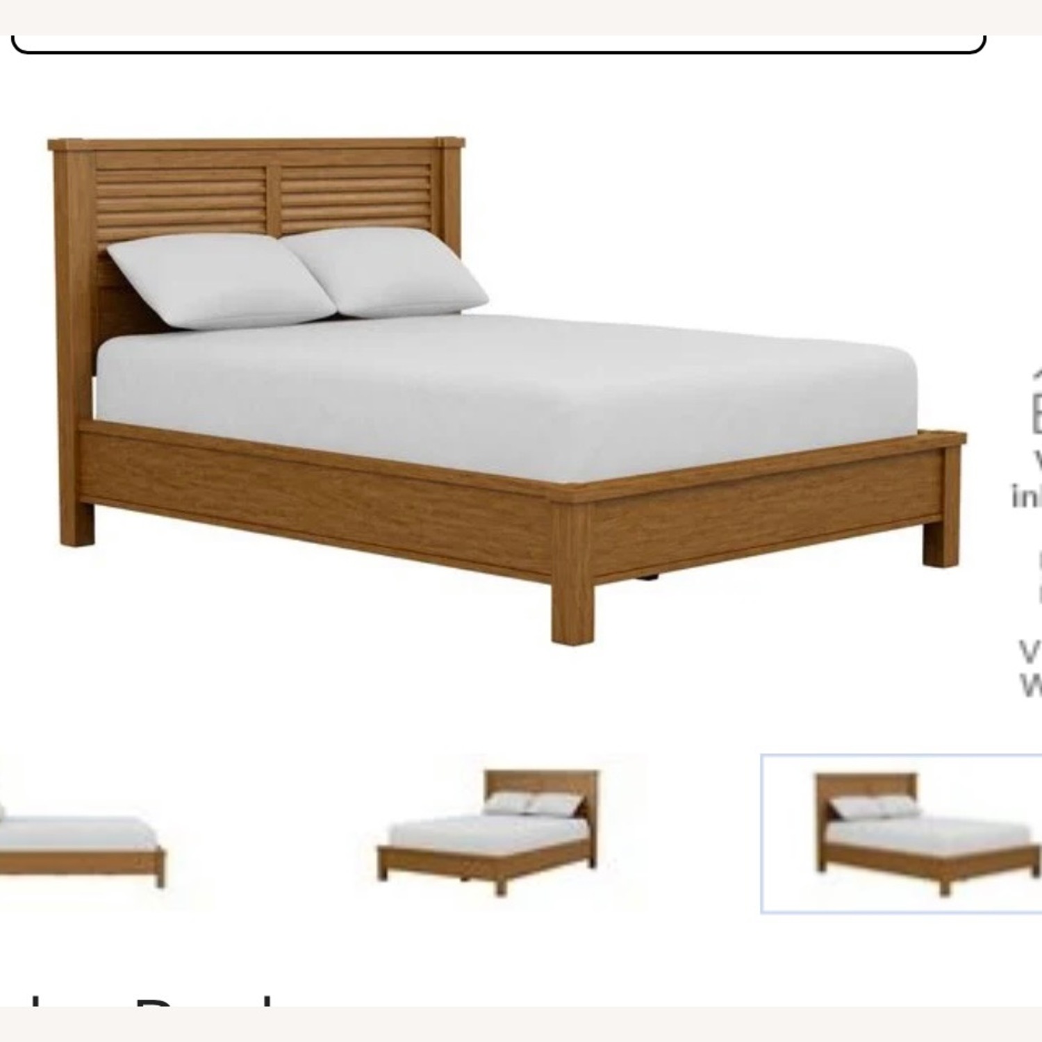 Ethan Allen Louver Brown Wood Full Bed - image-2