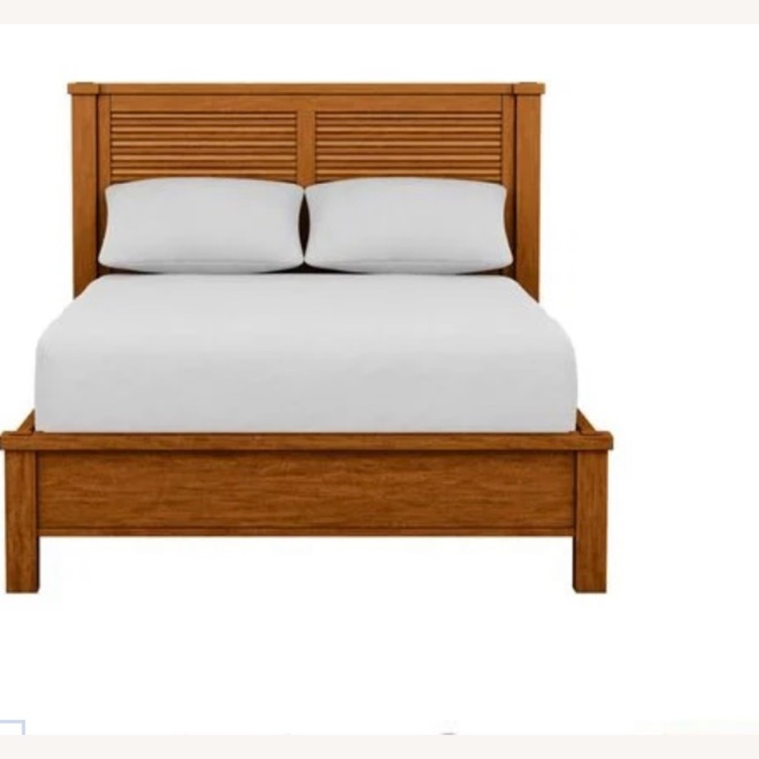 Ethan Allen Louver Brown Wood Full Bed - image-1