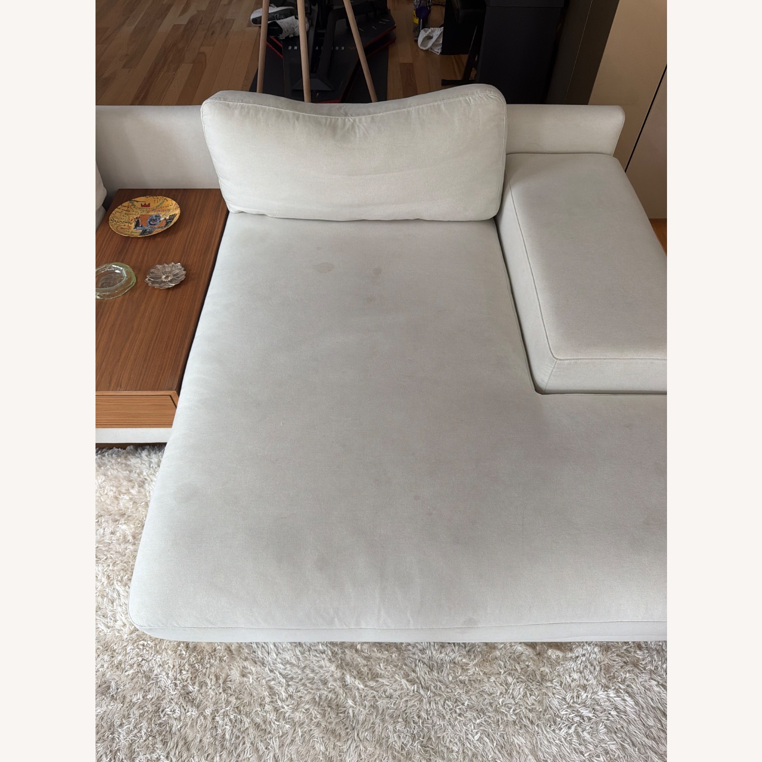 Rove Concepts Dresden White Fabric 3+ Piece Sectional - image-4