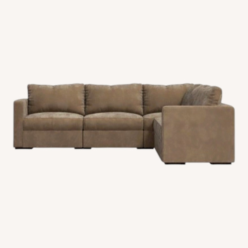 Used LoveSac Dark Gray Suede 3+ Piece Sectional for sale on AptDeco