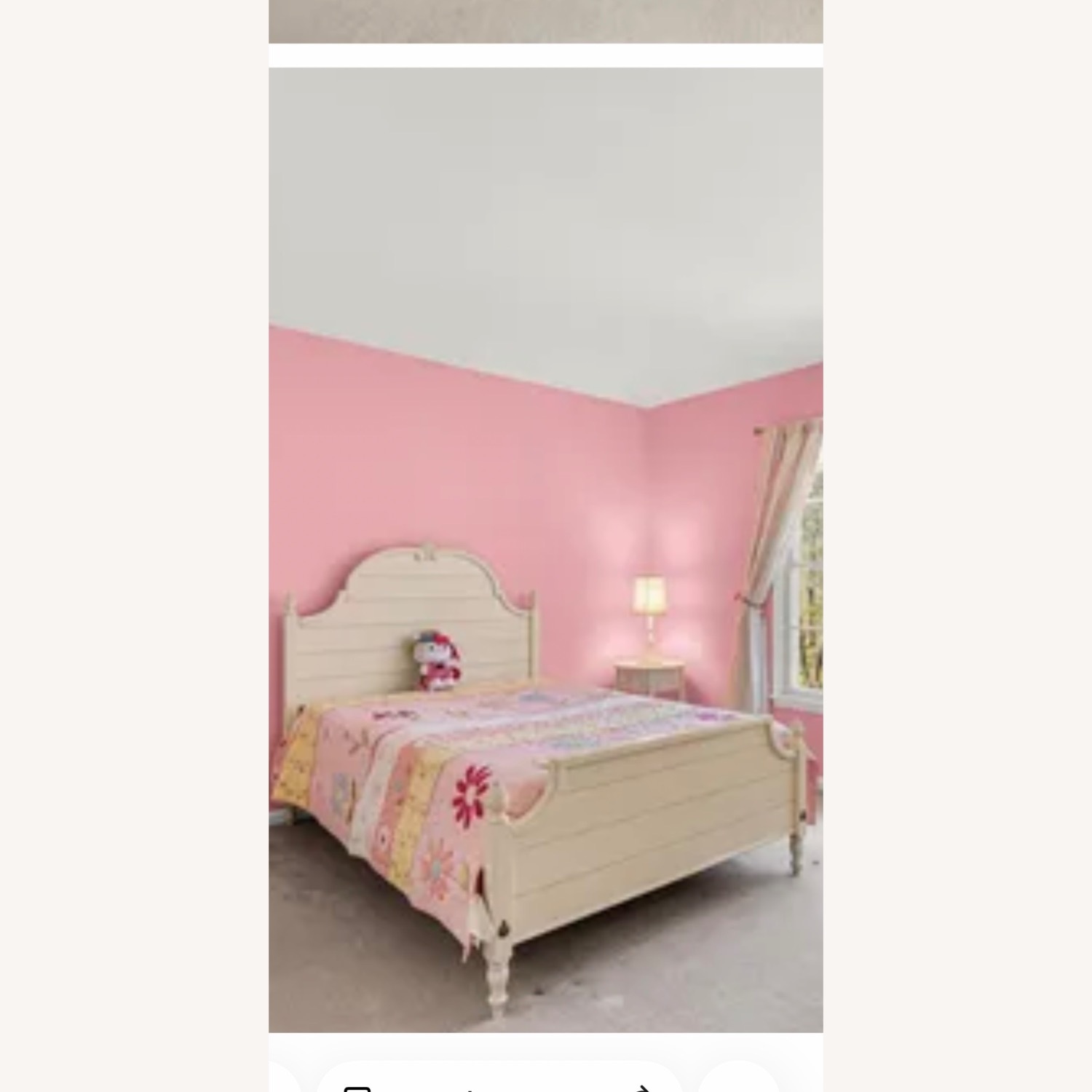 Ethan Allen French Vanilla Full Bed - image-1