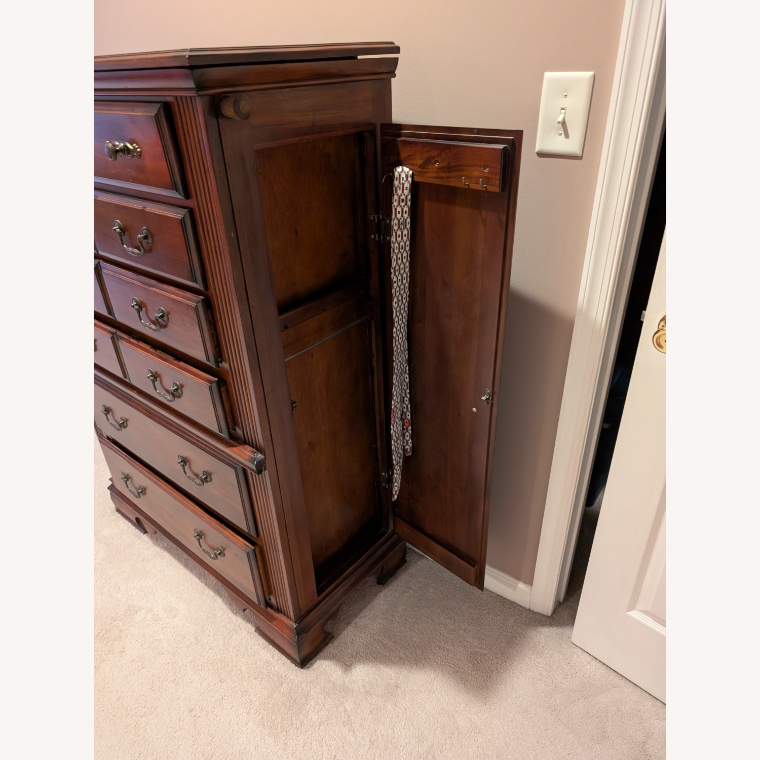 Raymour & Flanigan Dark Brown Marble Chest - image-2