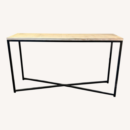 Used Modern steel and Pine Console or Sideboard for sale on AptDeco