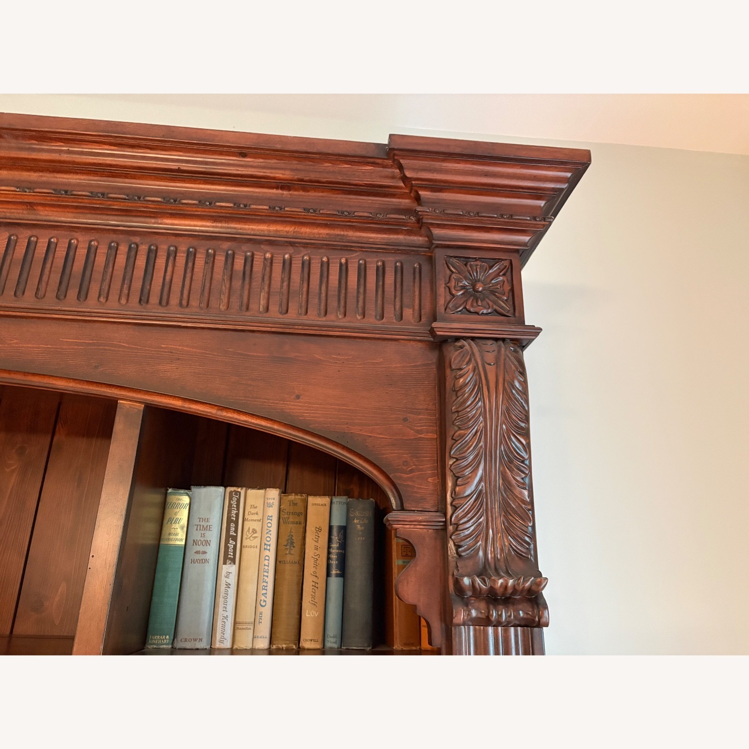 Ethan Allen Dark Pine Bookcase - image-3