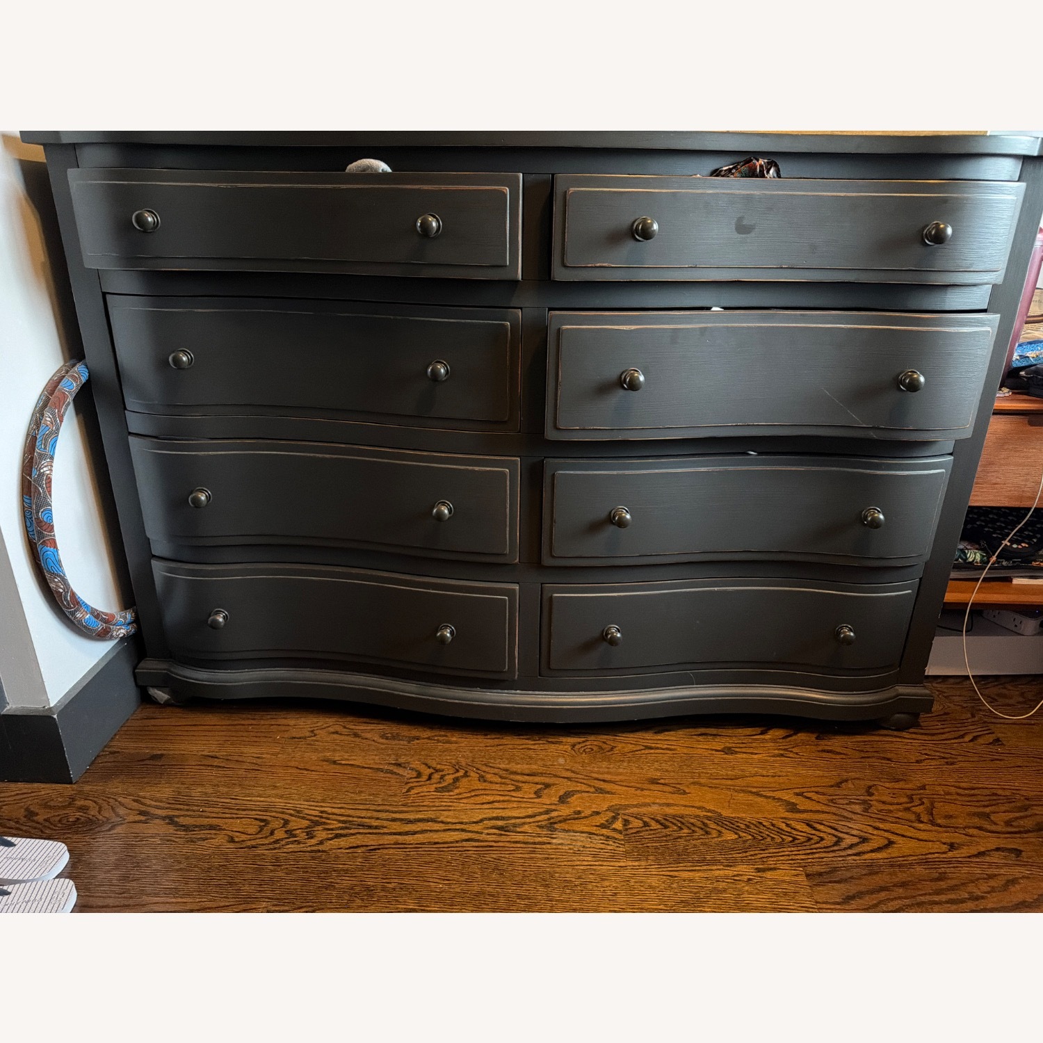 Bassett Hgtv Home Dark Gray Wood Dresser - image-1