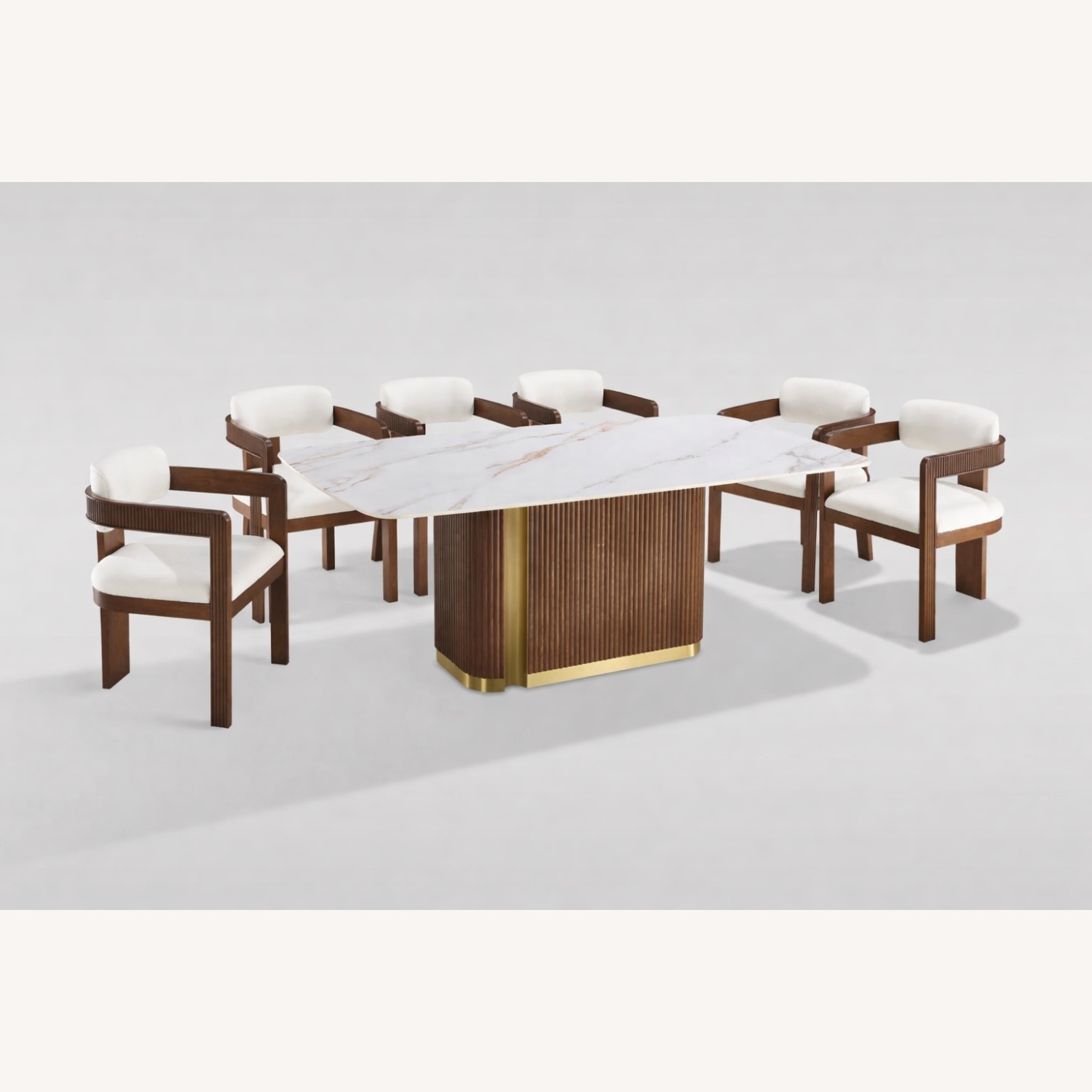 Valente Sintered Stone 7Pc Dining Set - image-1