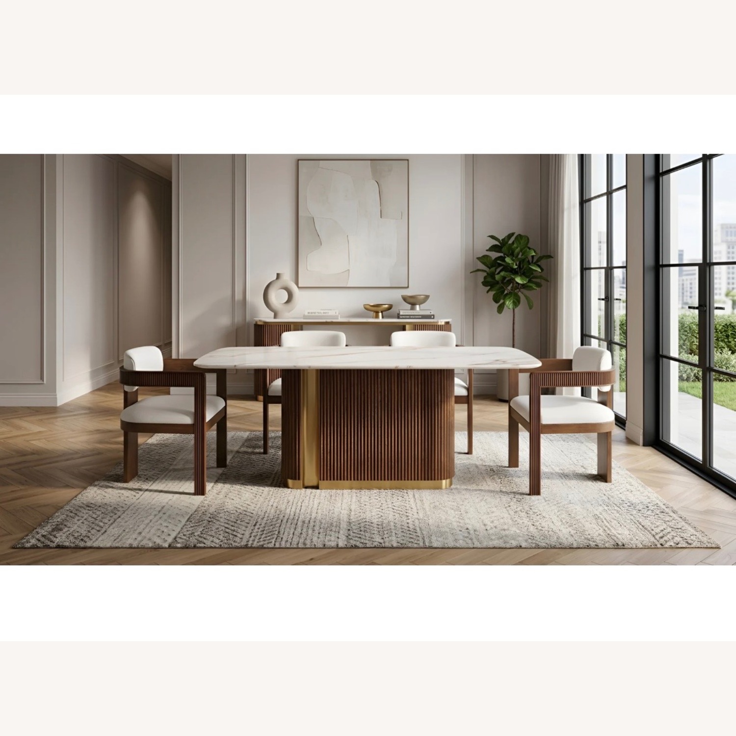 Valente Sintered Stone 7Pc Dining Set - image-10