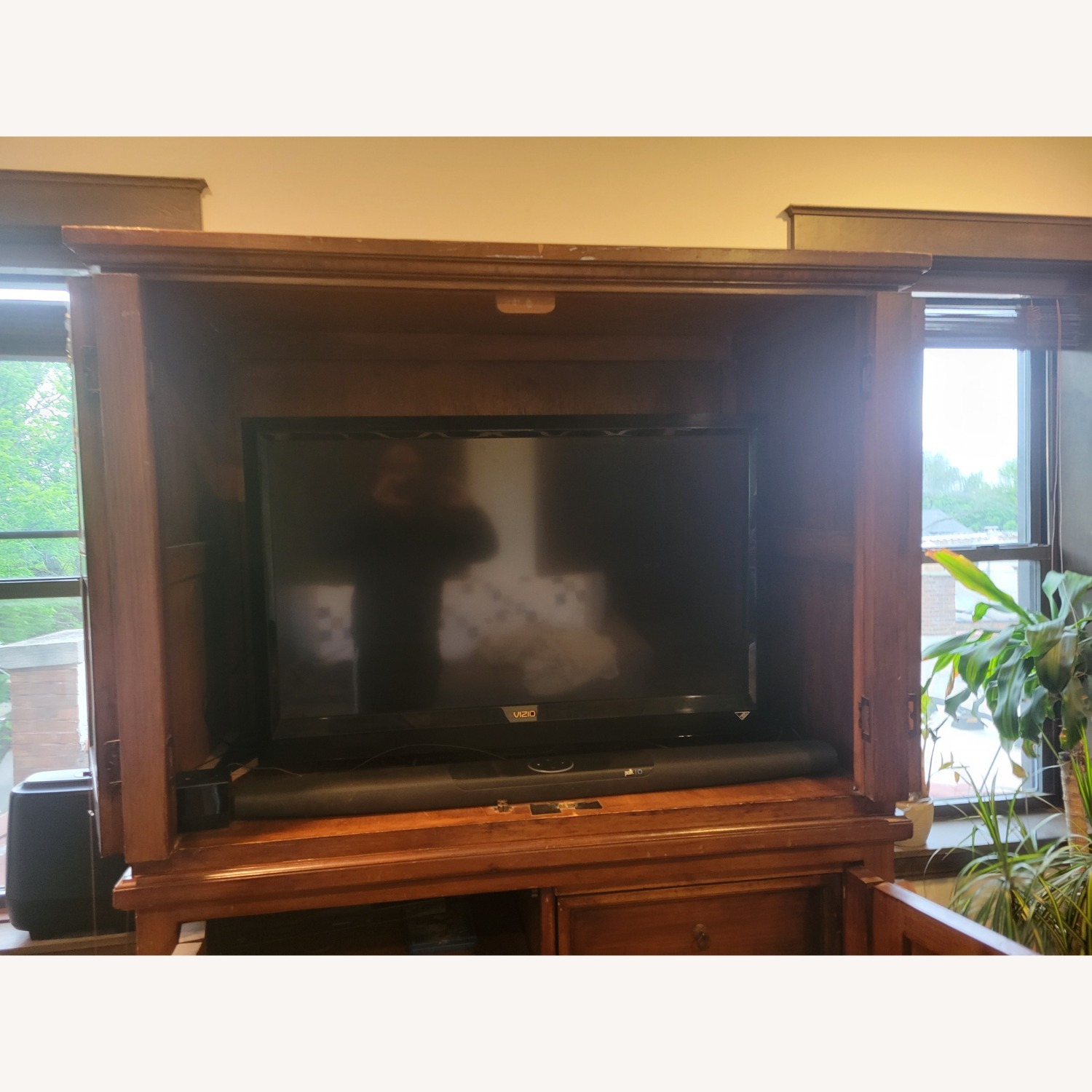 Taylor Made Custom Natural Wood Armoire - image-4