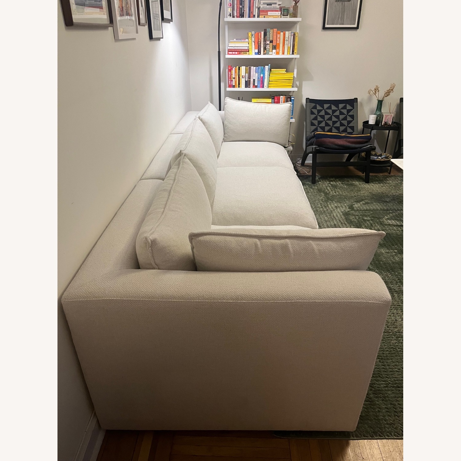Crate & Barrel White Lotus Deep 3-Piece Modular Sofa - image-3