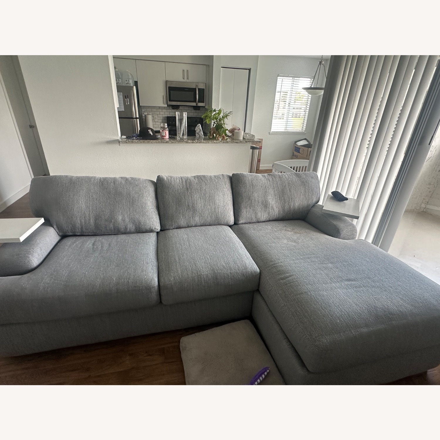 City Furniture Alpha Light Gray 3+ Piece Sectional - image-1