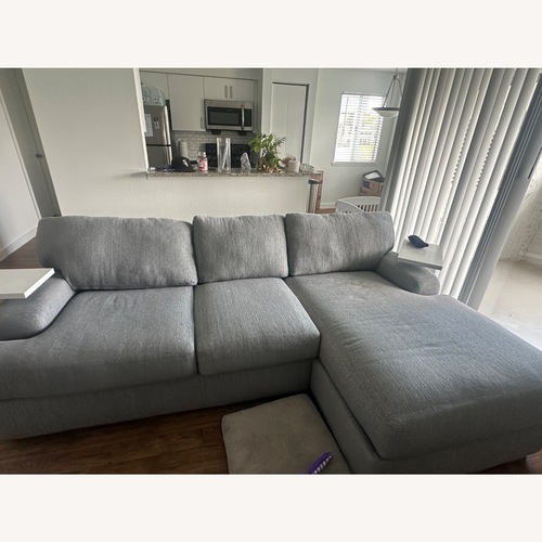 Used City Furniture Alpha Light Gray 3+ Piece Sectional for sale on AptDeco