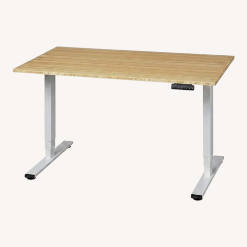 Used FlexiSpot Light Brown Desk for sale on AptDeco