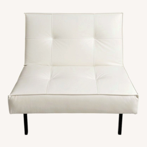 Used Innovation USA White Leather Sleeper Sofa for sale on AptDeco