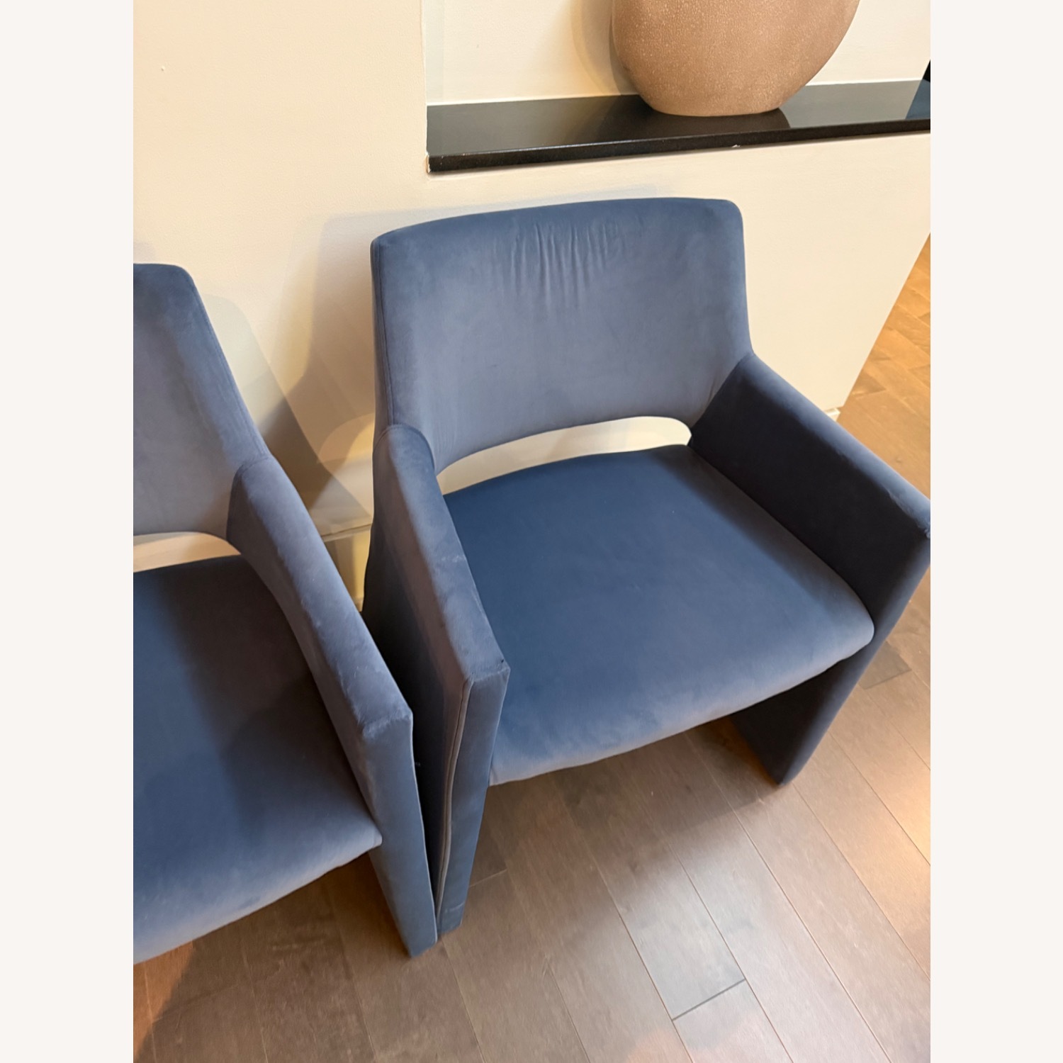 CB2 Foley Navy Dining Armchair - image-5