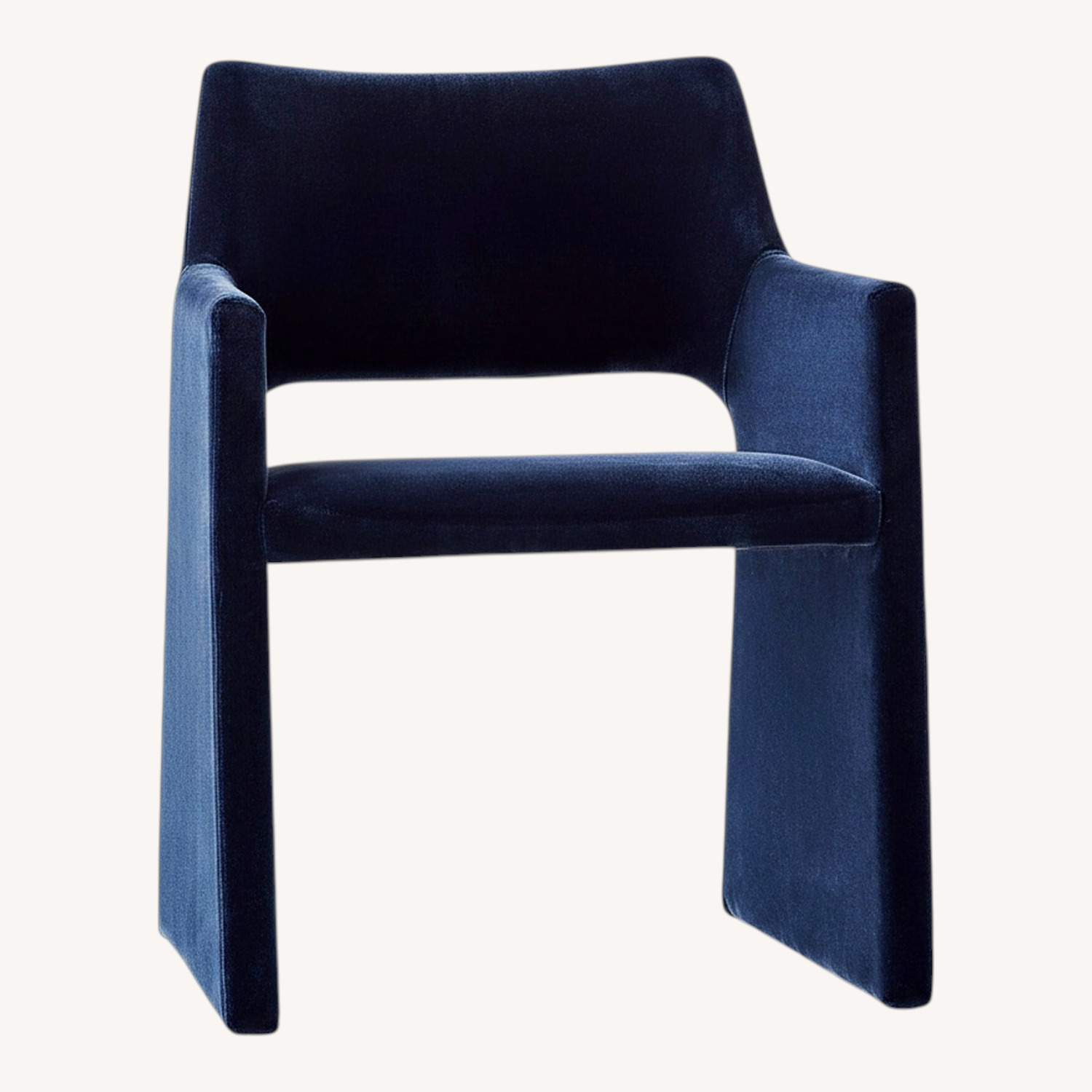 CB2 Foley Navy Dining Armchair - image-0