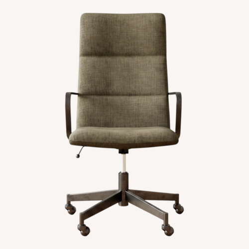 Used West Elm Green Velvet Office Chair for sale on AptDeco