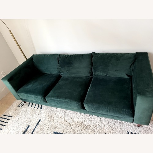 Used Sabai Design Green Velvet 3+ Seater Sofa for sale on AptDeco
