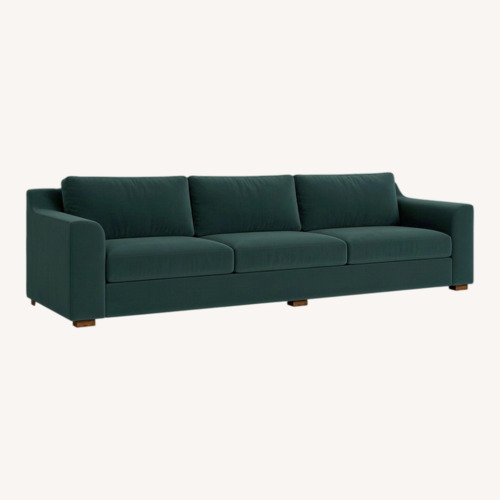 Used Sabai Design Green Velvet 3+ Seater Sofa for sale on AptDeco