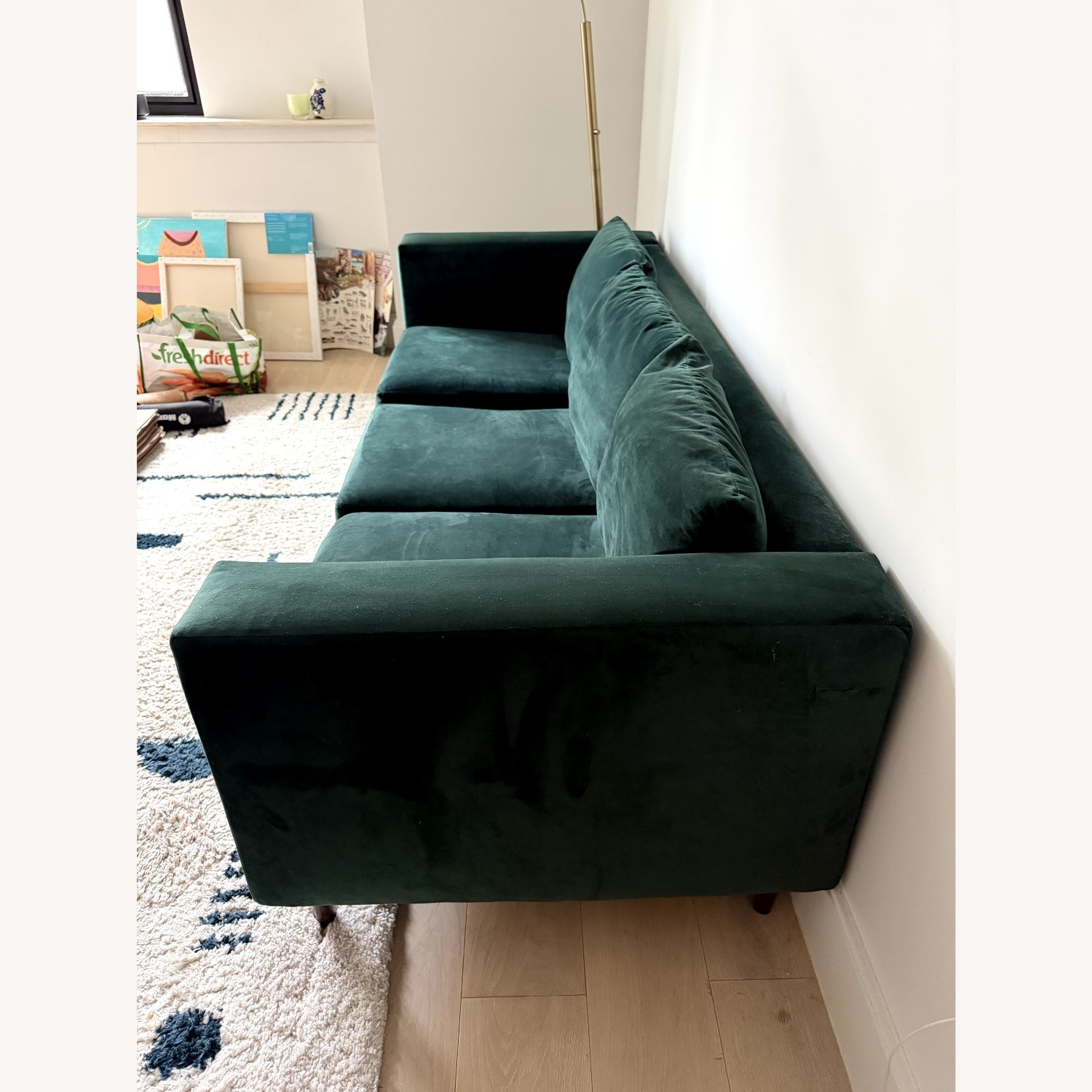 Sabai Design Green Velvet 3+ Seater Sofa - image-3