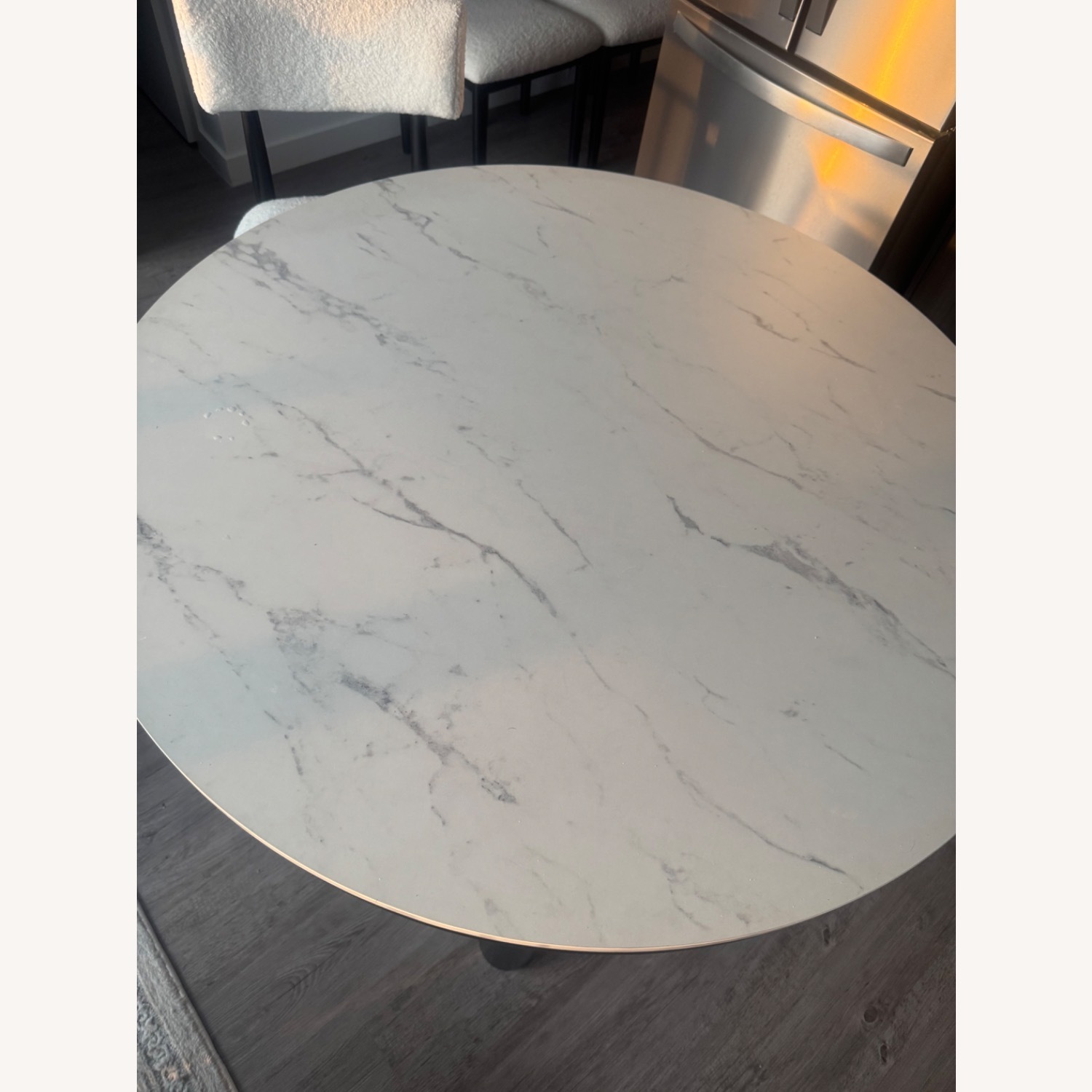 Ashley Furniture White Marble Dining Table - image-3