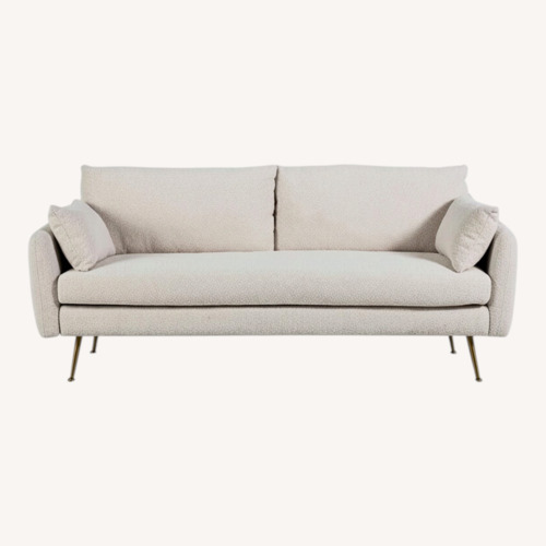 Used Albany Park White Boucle 2 Seater Sofa for sale on AptDeco