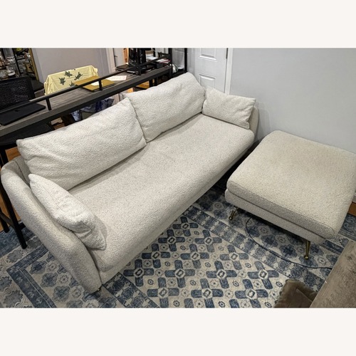 Used Albany Park White Boucle 2 Seater Sofa for sale on AptDeco