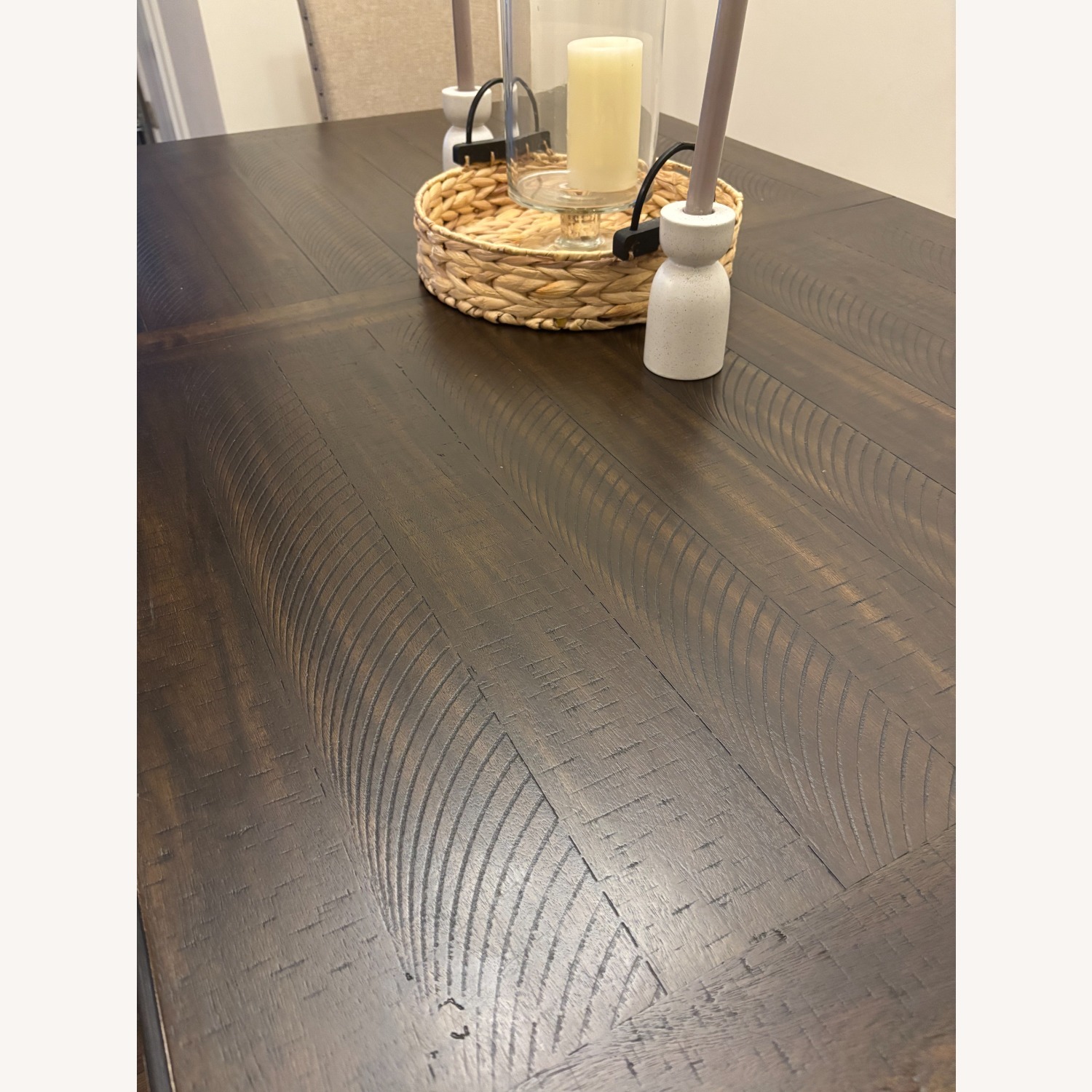 Ashley Furniture Dark Brown Wood Dining Set  - image-7