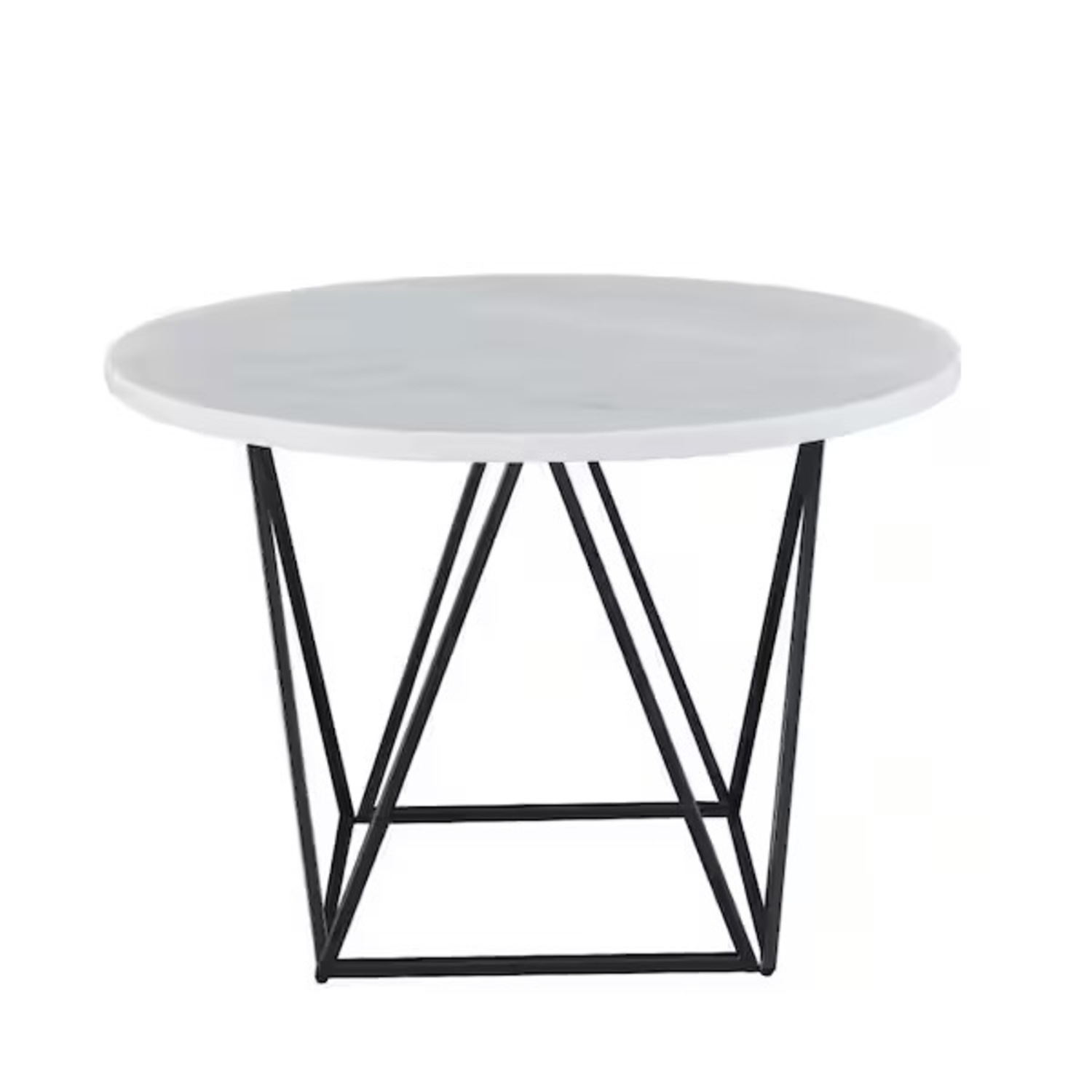 Steve Silver Co. White Marble Dining Table - image-1