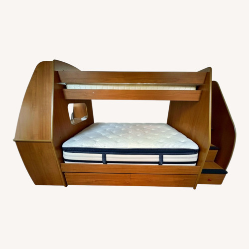 Used Berg Furniture Light Brown Bunk Bed for sale on AptDeco