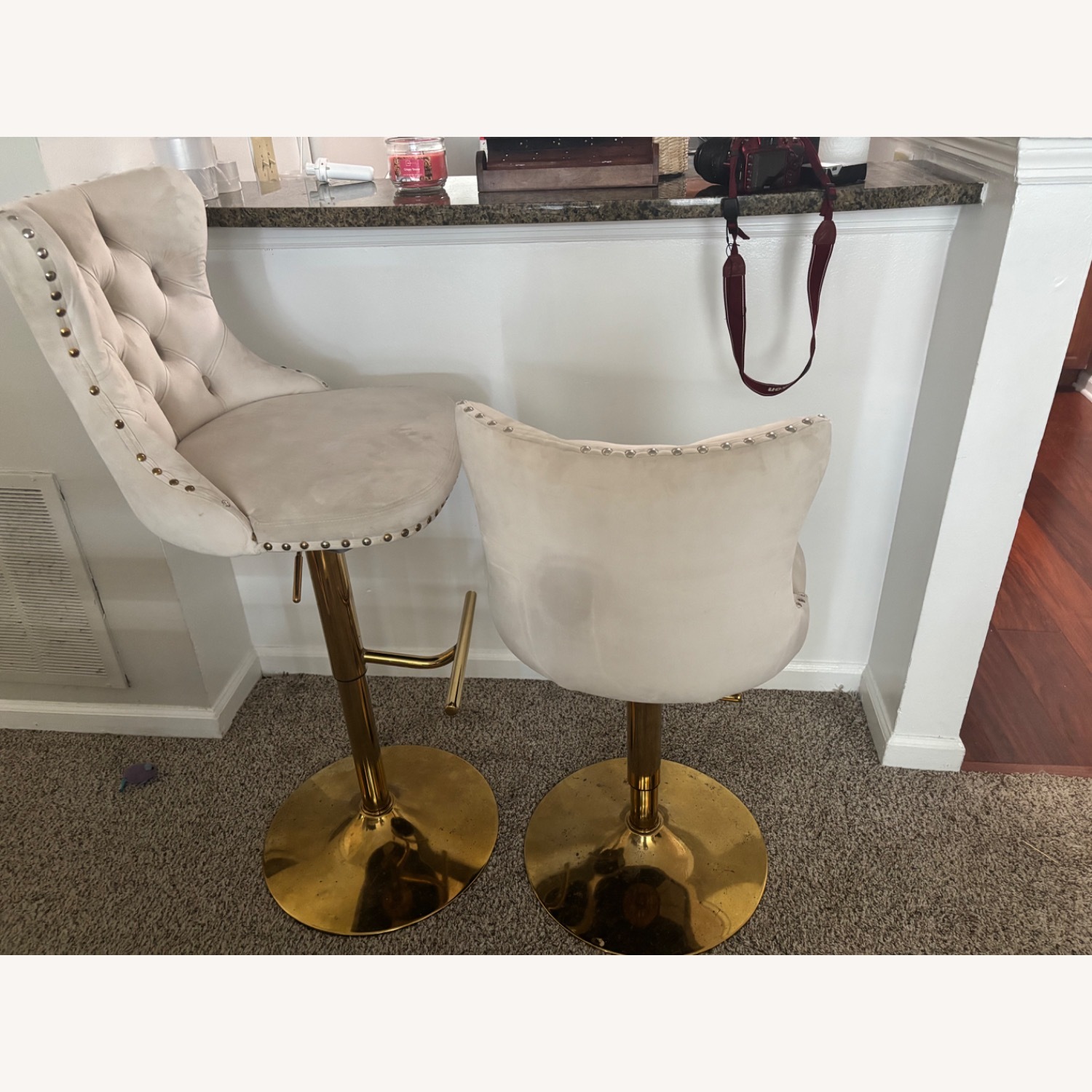 Wayfair Tufted Swivel Bar Stool Set - image-2
