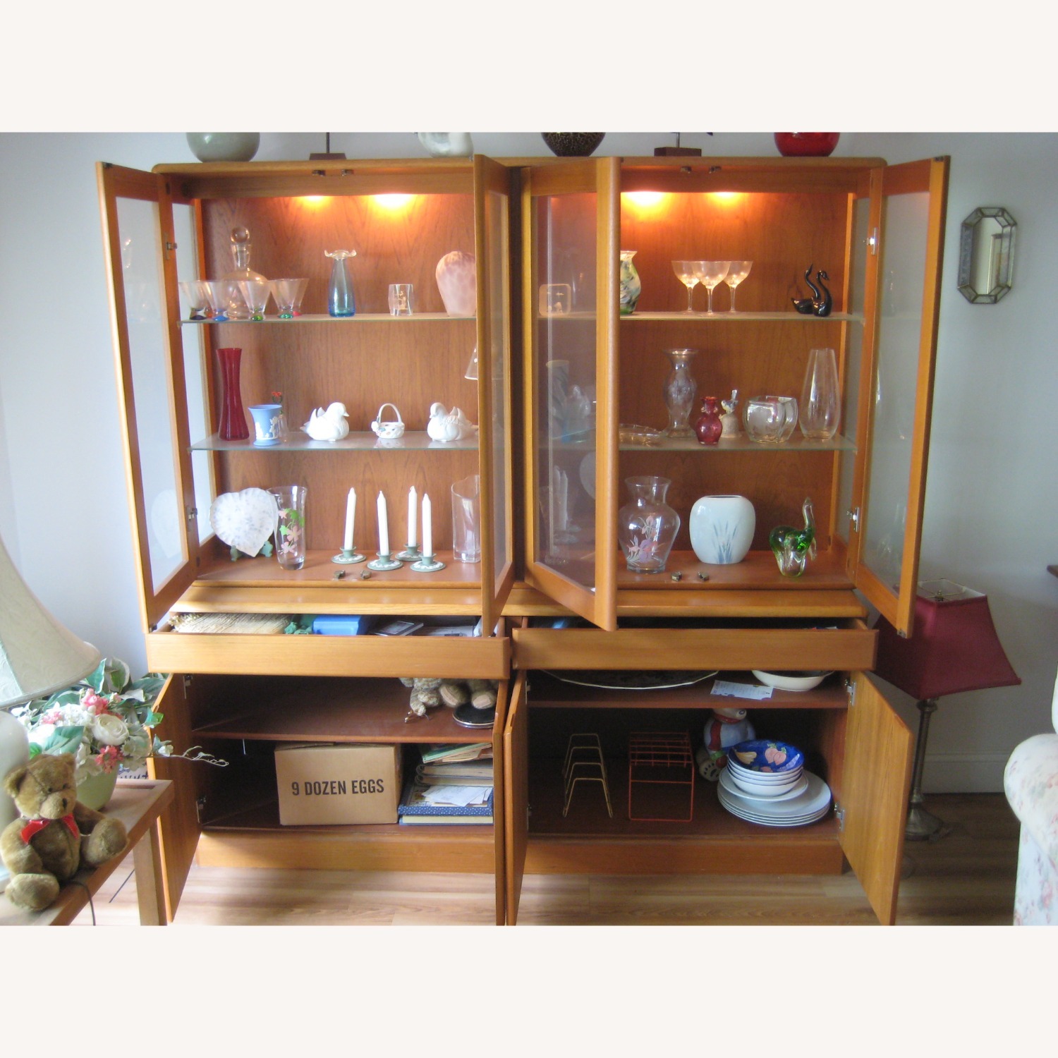 Midcentury Modern Danish Teak China Cabinet - image-5