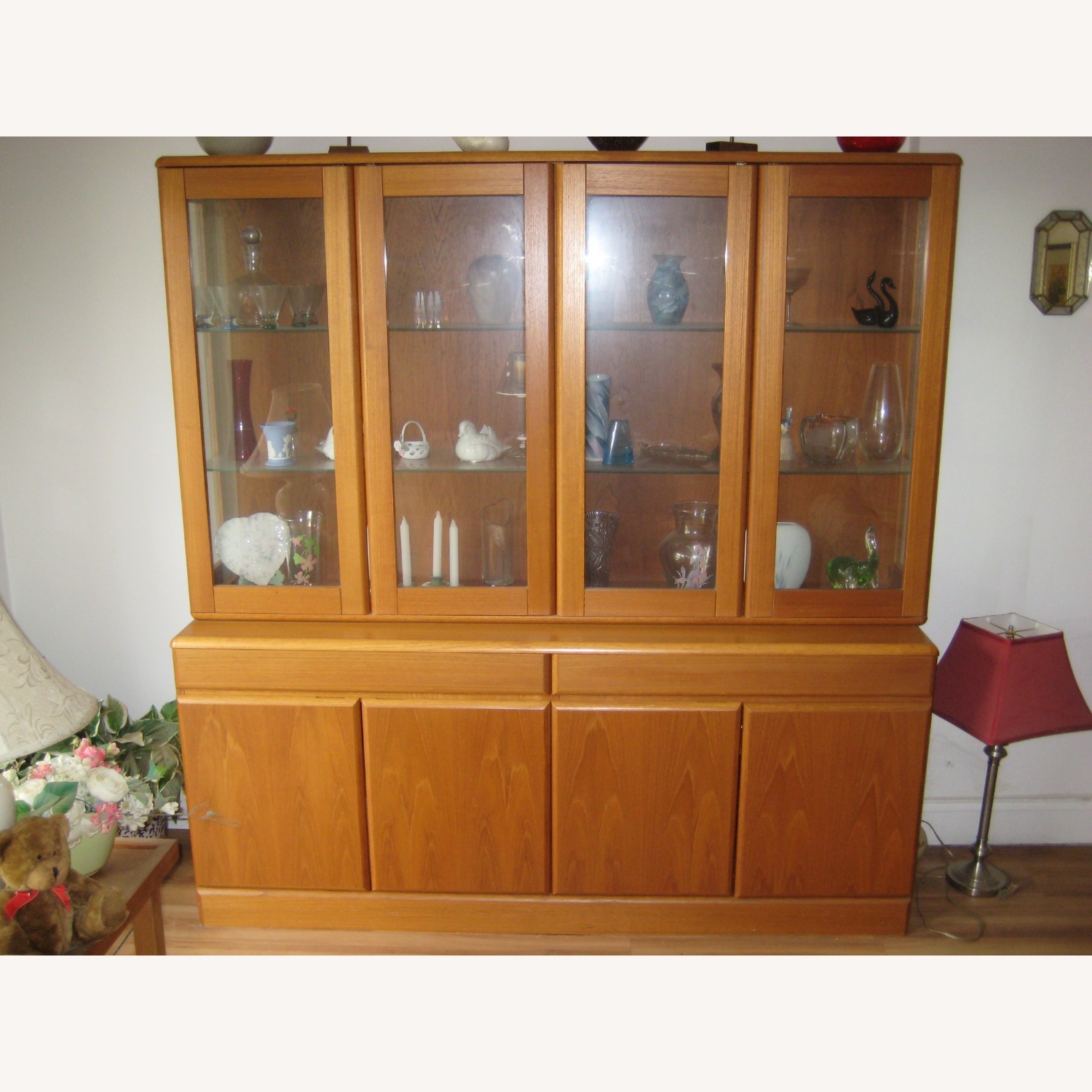 Midcentury Modern Danish Teak China Cabinet - image-1