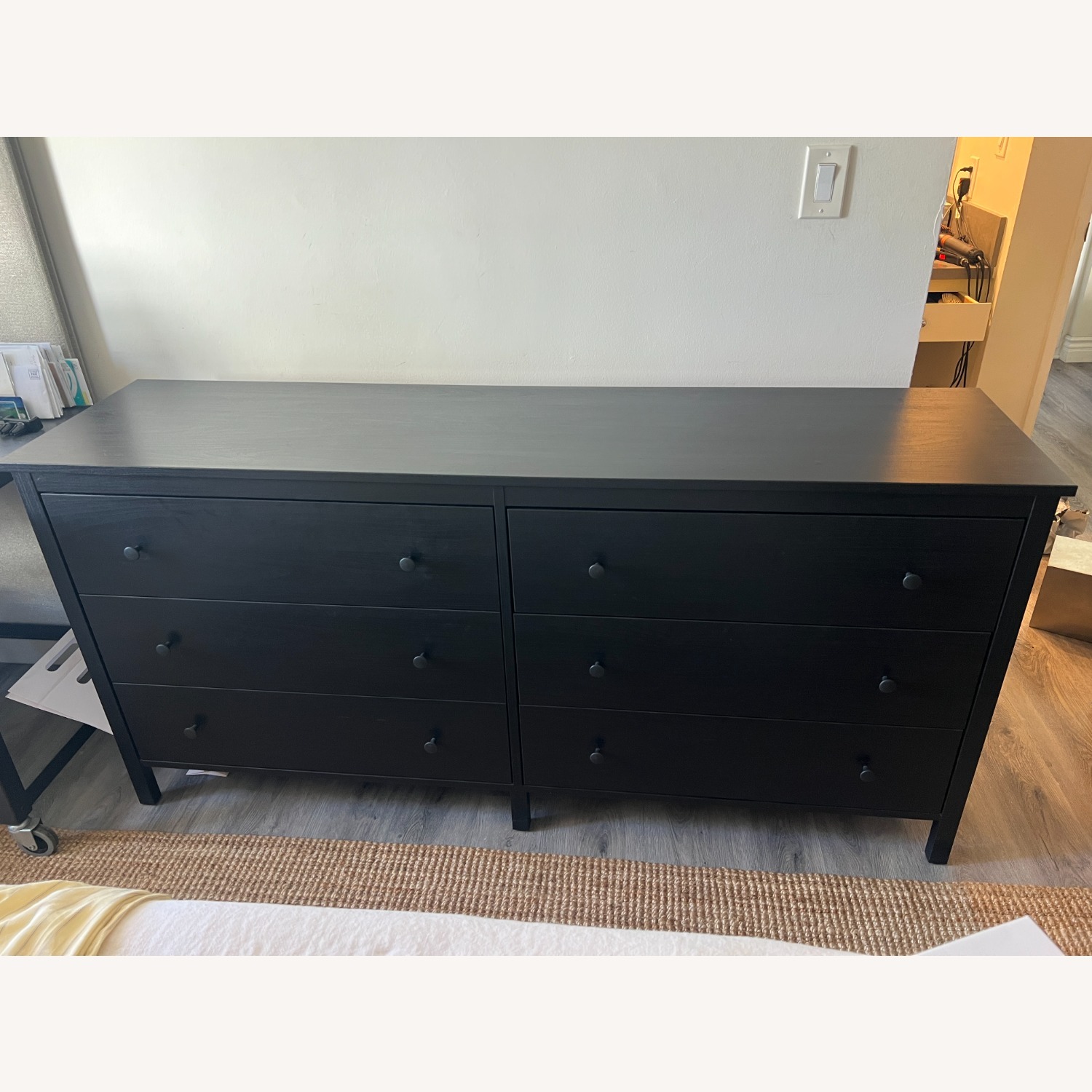 IKEA Koppang Black Wood Dresser - image-2