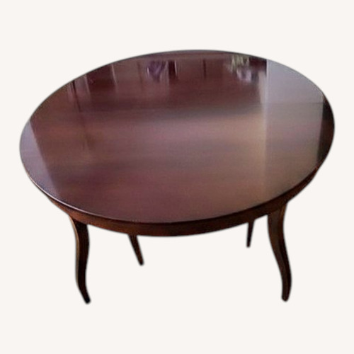 Used Baker Furniture Dark Brown Wood Dining Table for sale on AptDeco