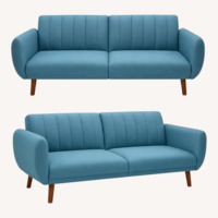 Wayfair Blue Fabric Sleeper Sofa