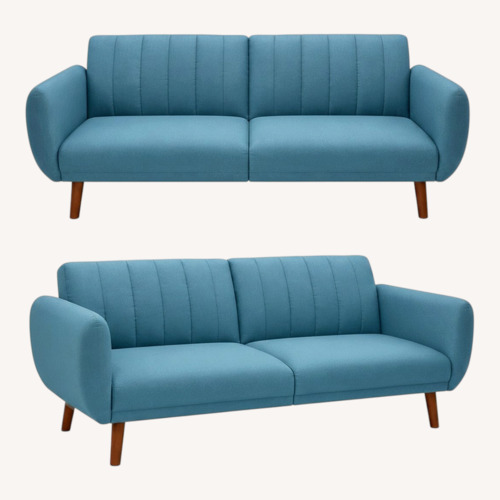 Used Wayfair Blue Fabric Sleeper Sofa for sale on AptDeco