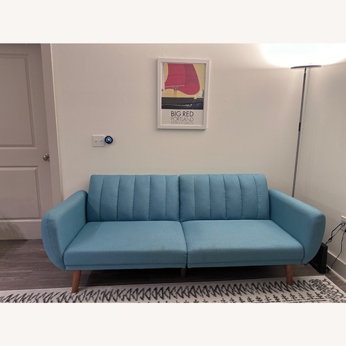 Used Wayfair Blue Fabric Sleeper Sofa for sale on AptDeco
