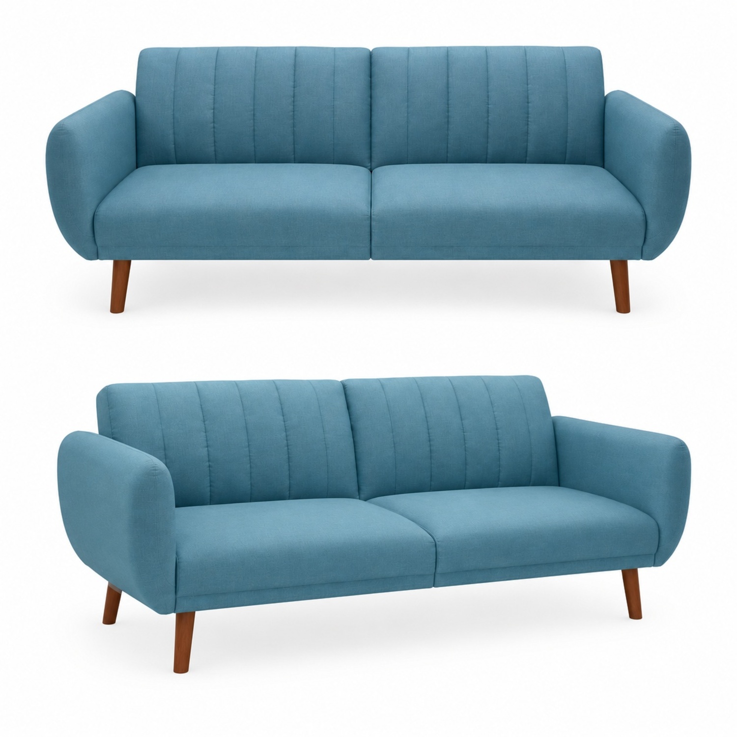 Wayfair Blue Fabric Sleeper Sofa - image-5
