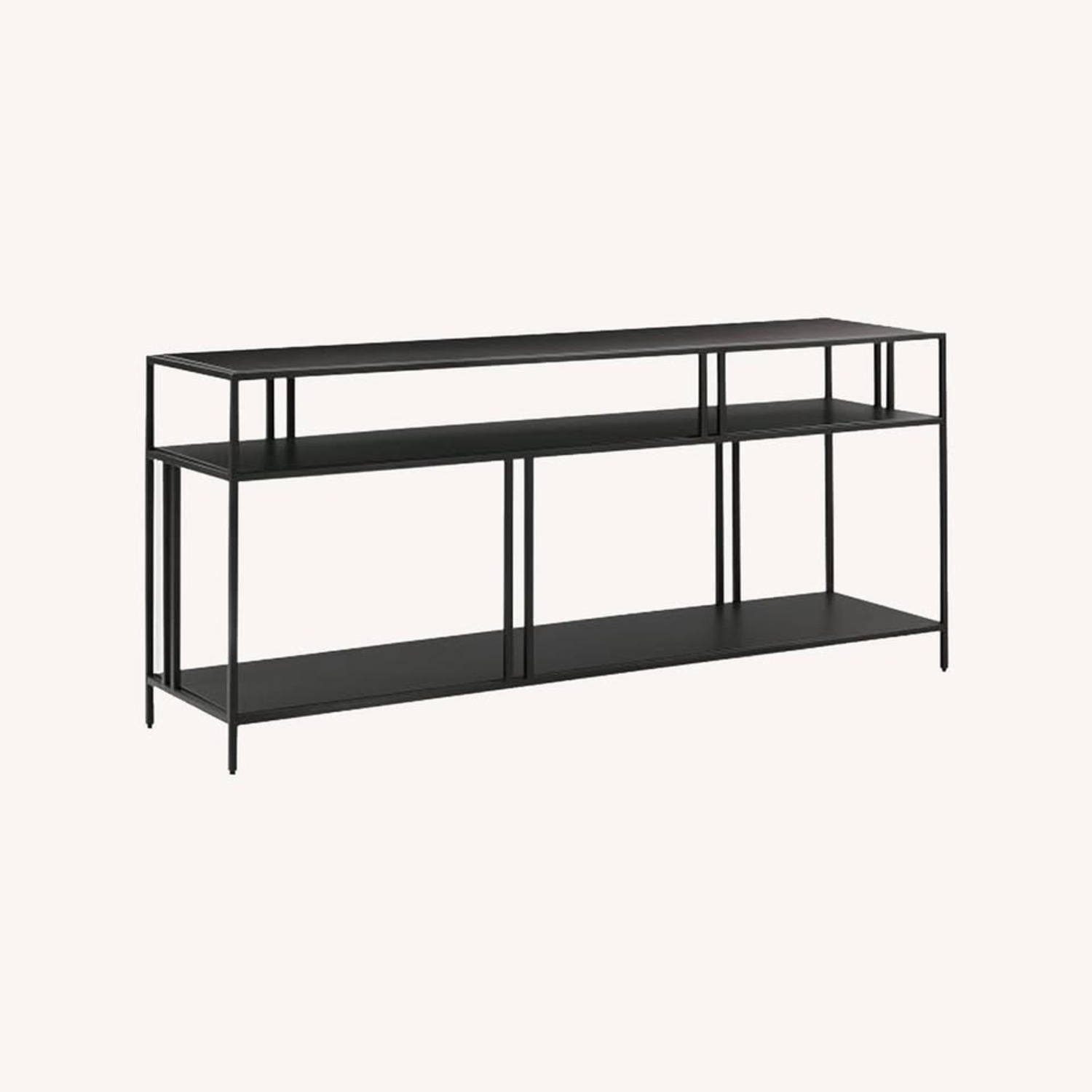 West Elm Profile Black Metal Media Storage - image-3