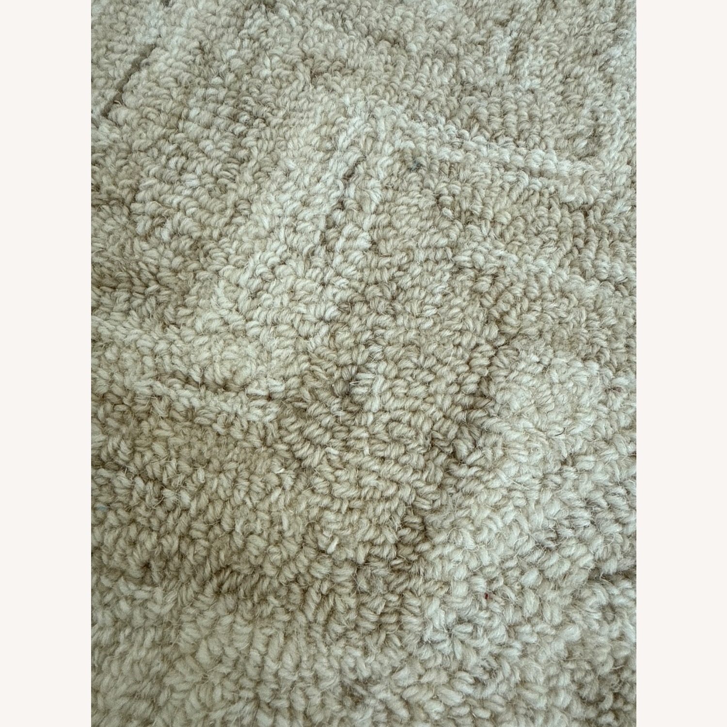 New Zealand Wool Area Rug 5x8 Neutral Ivory  - image-3