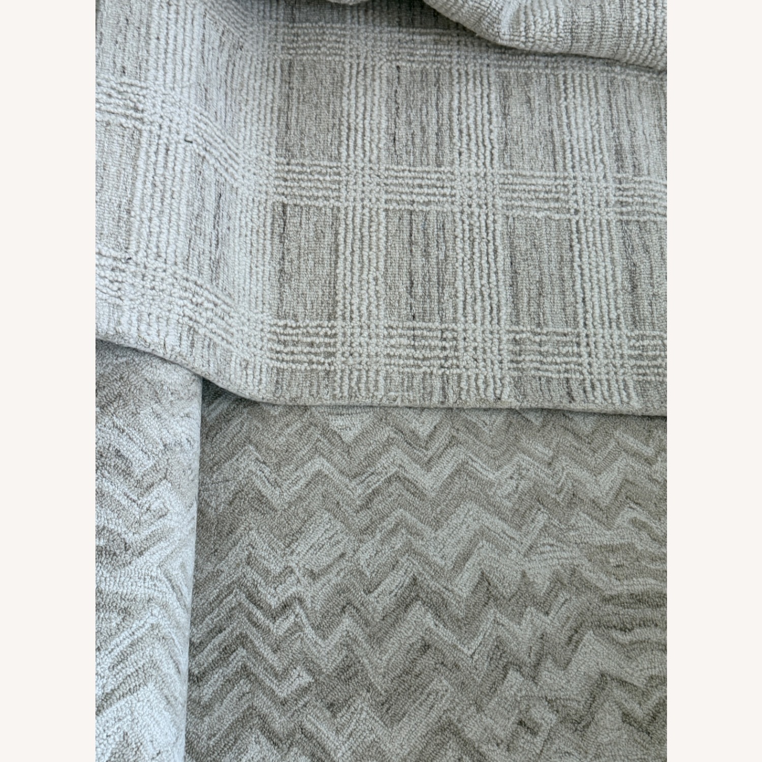 New Zealand Wool Area Rug 5x8 Neutral Ivory  - image-7