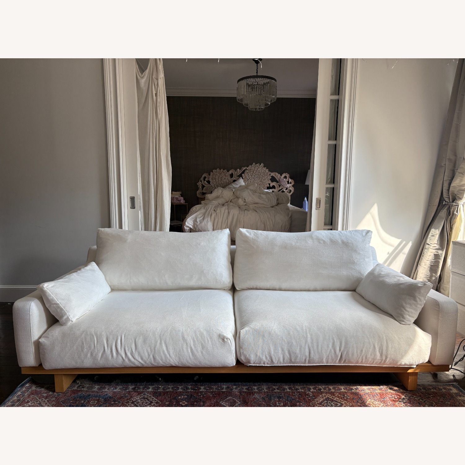 Castlery Mori Performance White Linen 2 Piece Sectional - image-5