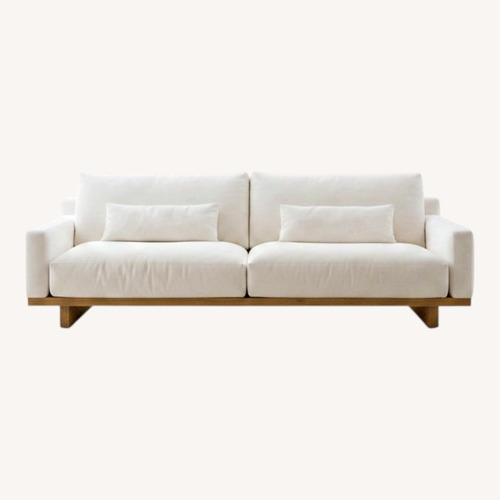 Used Castlery Mori Performance White Linen 2 Piece Sectional for sale on AptDeco