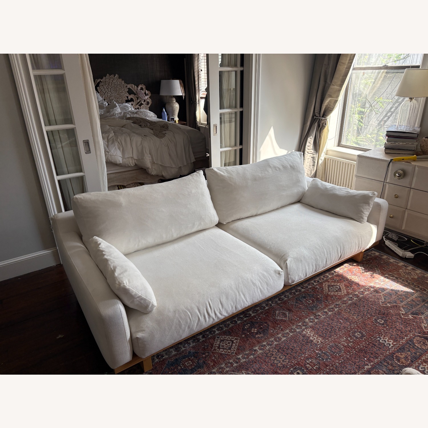 Castlery Mori Performance White Linen 2 Piece Sectional - image-2